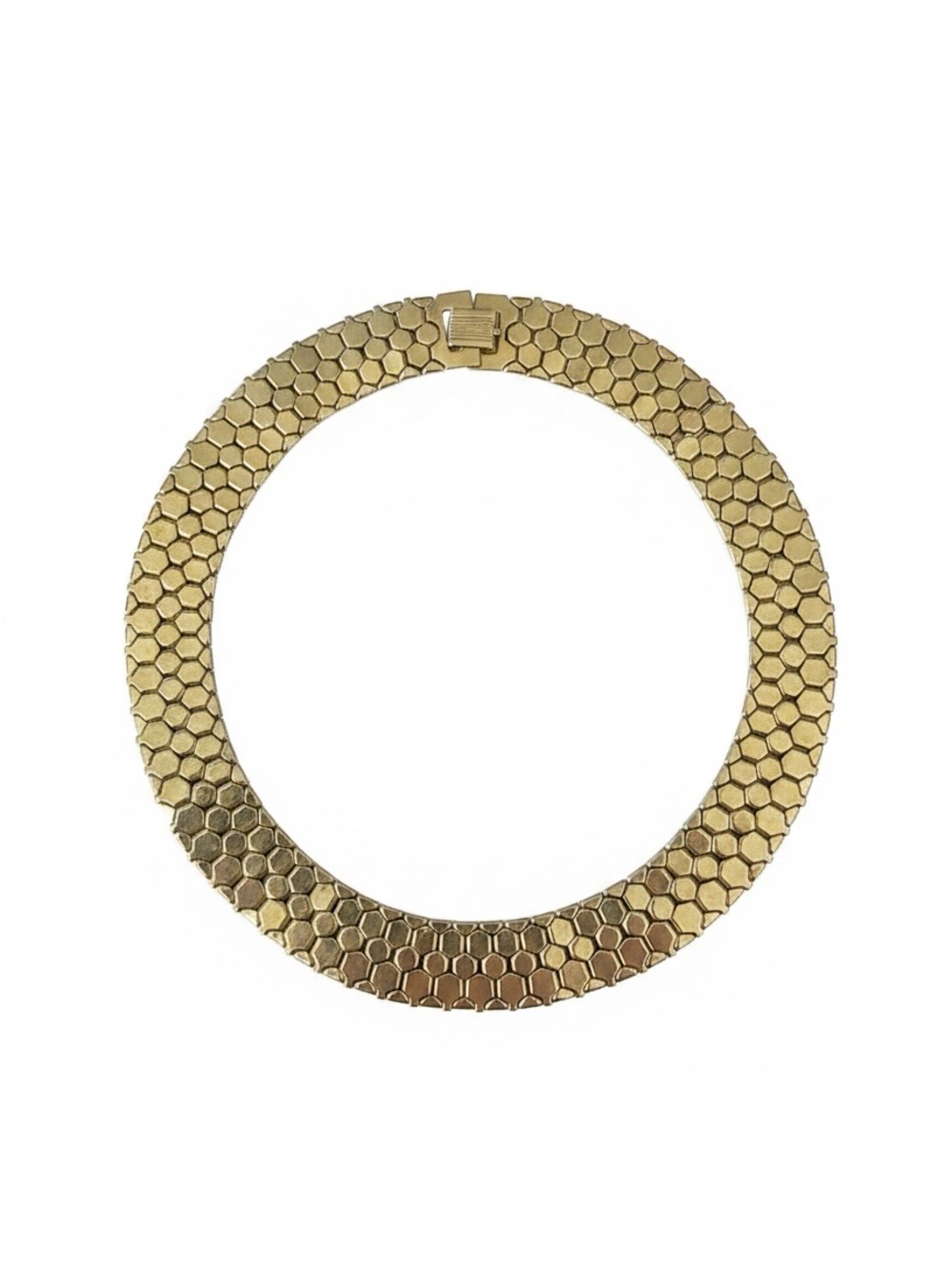 1940- 1950’ signed Reinad Honeycomb Choker Necklace RARE